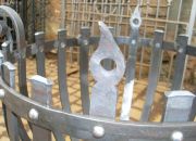 Detailansicht des ausgeschmiedeten Blattes