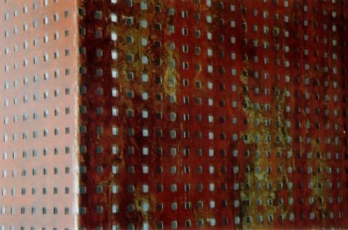 Farbspiel des Stahls